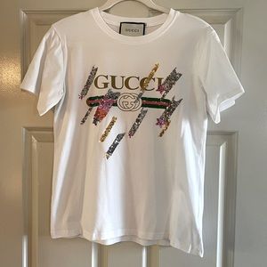 Gucci sequin embellished tee